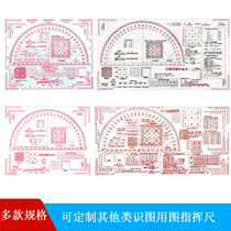 New double coordinate map reading and map using scale 1: 50000 geographic zuo biao chi military topography zhi hui chi slope drawing feet