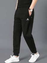 Ice silk casual pants Mens straight loose stretch thin section quick-drying sports pants Fat guy mens pants summer pants