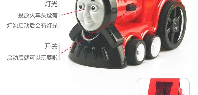 Trẻ em Domino Domino Train Giao hàng tự động Xe điện Khối xây dựng được cấp phép Đồ chơi cho bé trai và bé gái - Khối xây dựng