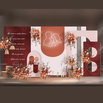 Wedding background KT board custom design templates to figure out wedding wedding yarn stage wedding board processing production