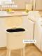 Household trash can 2025 new model with wheels for kitchen special bend-free belt cover living room kitchen waste large large capacity
