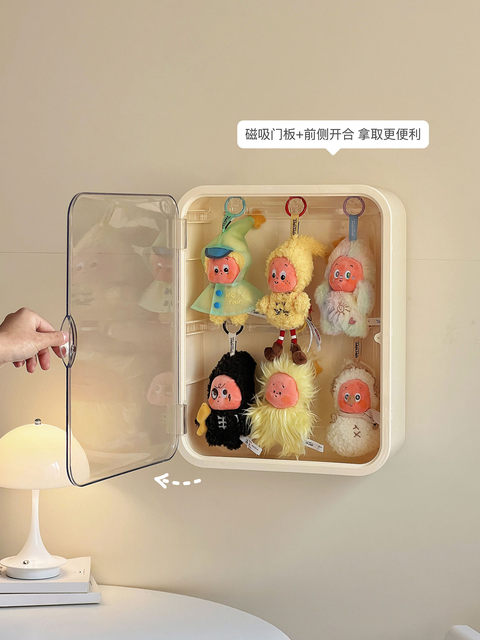 Star Man Display Box Wall-Mounted Transparent Acrylic Bubble Mart Plush Toy Doll Pendant Figurine Display Cabinet