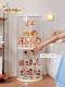 Star Man Display Box Transparent Rotating Blind Box Storage Display Stand Ladder Bubble Mart Figurine Display Cabinet