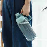 Вместительный и большой пластиковый портативный спортивный стакан со стаканом, космический чайник для спортзала, объем 2000, 2000 мл