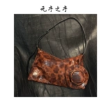 Небольшая дизайнерская сумка подмышку, сумка через плечо, ретро портативная сумка на одно плечо, подушка, из натуральной кожи, премиум класс