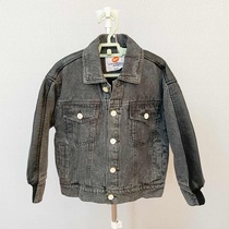 (MMP15) Luo denim stitching PU letter embroidery quilted jacket