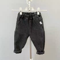 (MMF340) Luoyi fleece plus fleece stretch jeans