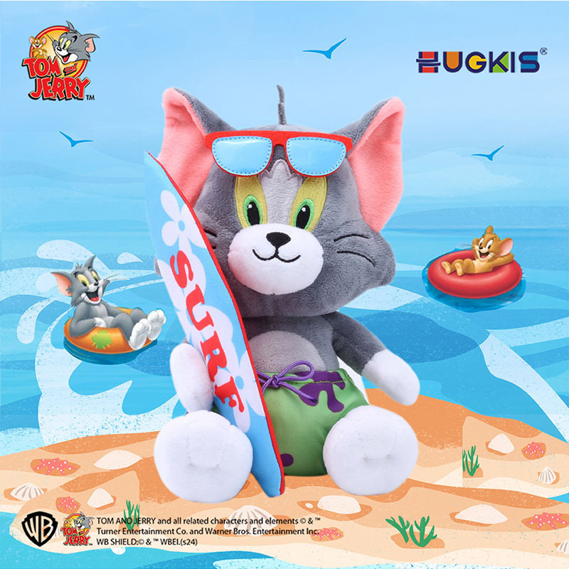 Tom and Jerry Plush Toys Sports Series Football Tom Tennis Baseball Surfing Dolls Figurines Ornaments Tom and Jerry Plush Toys Sports Series Football Tom Tennis Baseball Surfing Dolls Figurines Ornaments