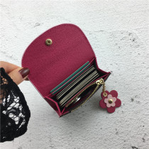 Haila small coin wallet womens short ultra-thin 2021 new very fairy retro European and American soft wallet mini simple card bag