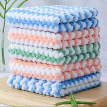 Dishwashing cloth does not stick oil Kitchen cleaning cloth Absorbent dishwashing artifact thickened cleaning table wiping bowl does not lose hair cleaning cloth