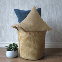 Natural linen minimalist color cloth art hug with pillow cover living room sofa tatami office headboard No pillow core