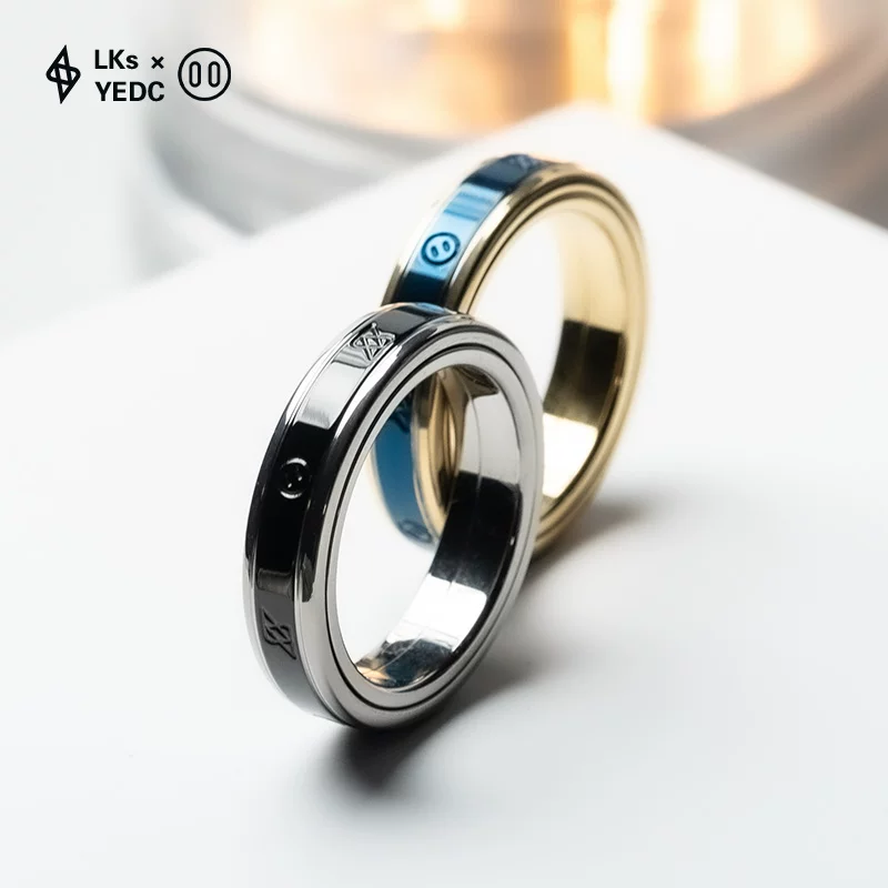 Классный игровой набор Finger Playhouse YEDC Fingertip Paris Lks Turn Cloud Ratchet Ring Stud Ring Носимый EDC Разрядка игрушка