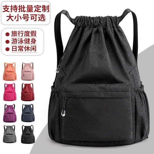 Спортивная спортивная сумка для путешествий, ткань оксфорд, на шнурках, делается под заказ