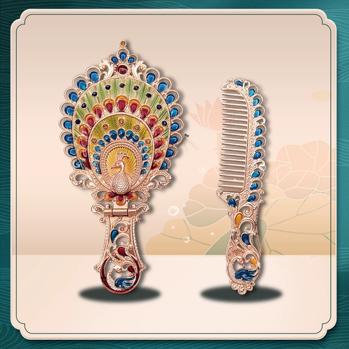 Ретро -металлическое зеркало зеркало индивидуальное китайское стиль Полово классическое творчество с портативными небольшими медными зеркальными производителями