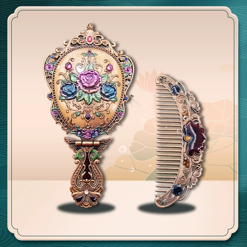 Ретро -металлическое зеркало зеркало индивидуальное китайское стиль Полово классическое творчество с портативными небольшими медными зеркальными производителями