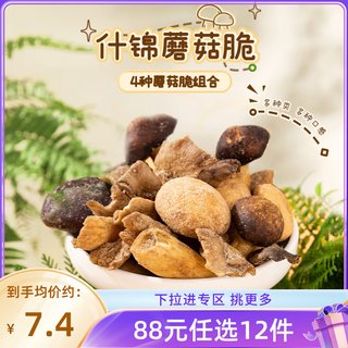 Xueji roasted seeds and assorted mushroom crisps 60g