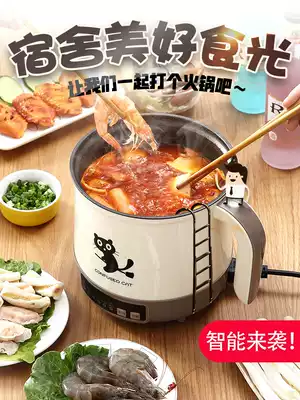 Pot dormitory student quick cooking pot Electric pot Household small multi-function cooking pot Noodle hot pot Electric mini all-in-one small