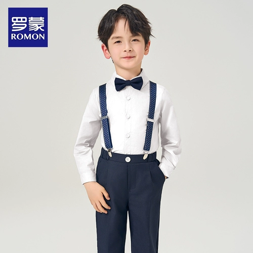 Детский костюм мальчика цветочника, комплект, летний пиджак классического кроя, в британском стиле