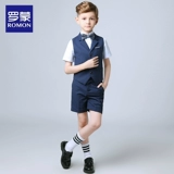 Детский классический костюм, пианино для мальчиков, наряд для музыкальных выступлений, платье, куртка, костюм мальчика цветочника, подходит для подростков