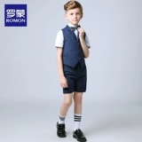 Детский классический костюм, пианино для мальчиков, наряд для музыкальных выступлений, платье, куртка, костюм мальчика цветочника, подходит для подростков