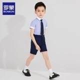 Детский костюм мальчика цветочника, комбинезон, штаны, комплект, благородный крой, короткий рукав, в западном стиле