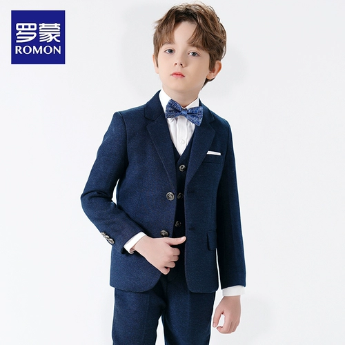 Детский классический костюм для мальчиков, платье девочки цветочницы, наряд для музыкальных выступлений, подходит для подростков