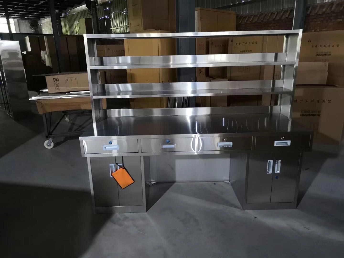 定制304不锈钢医疗操作台无菌药品调剂台实验室仪器工作台西药柜