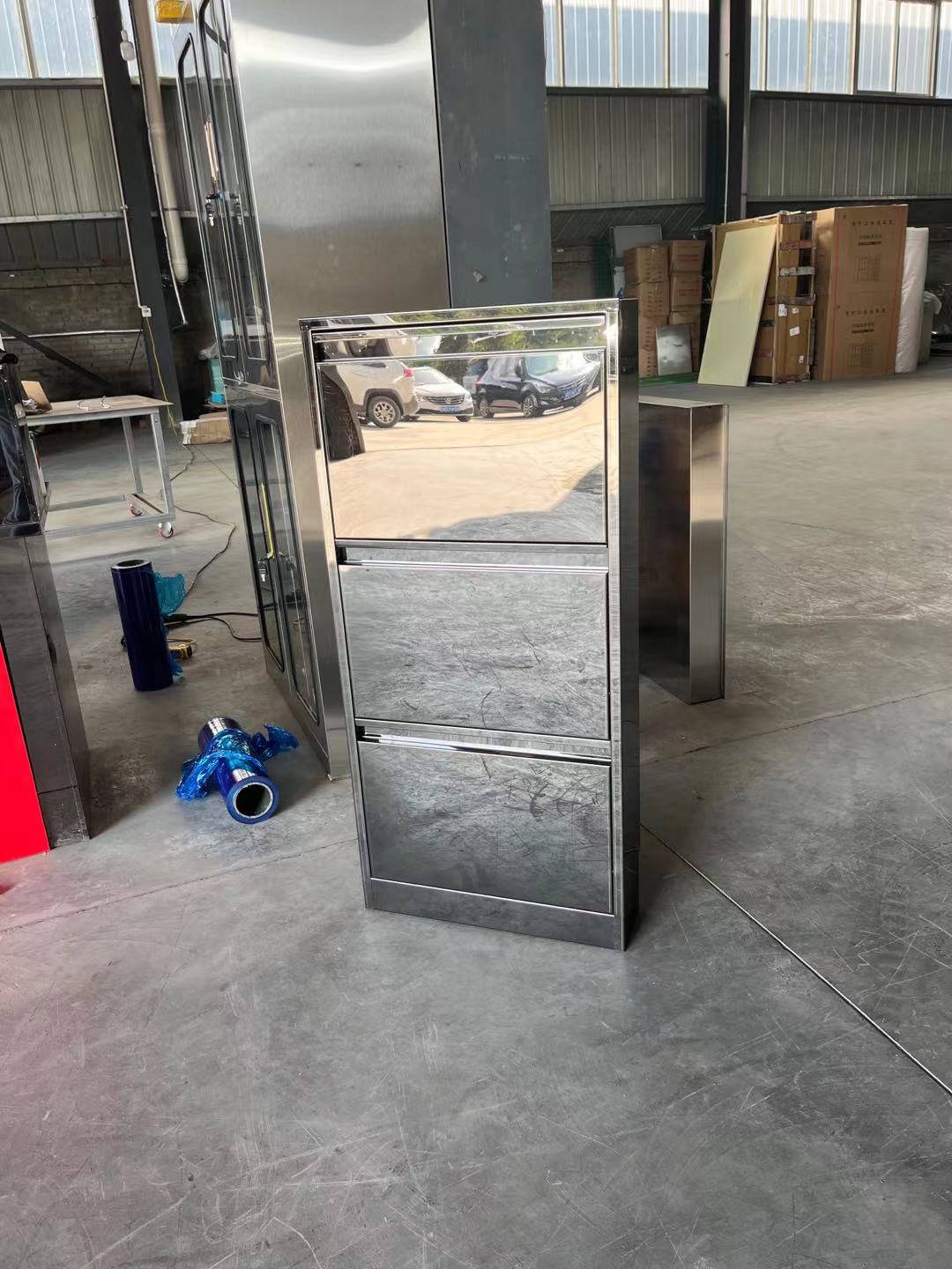 定制不锈钢鞋柜小户型壁挂靠墙玄关收纳柜家用门口窄小简易翻斗柜