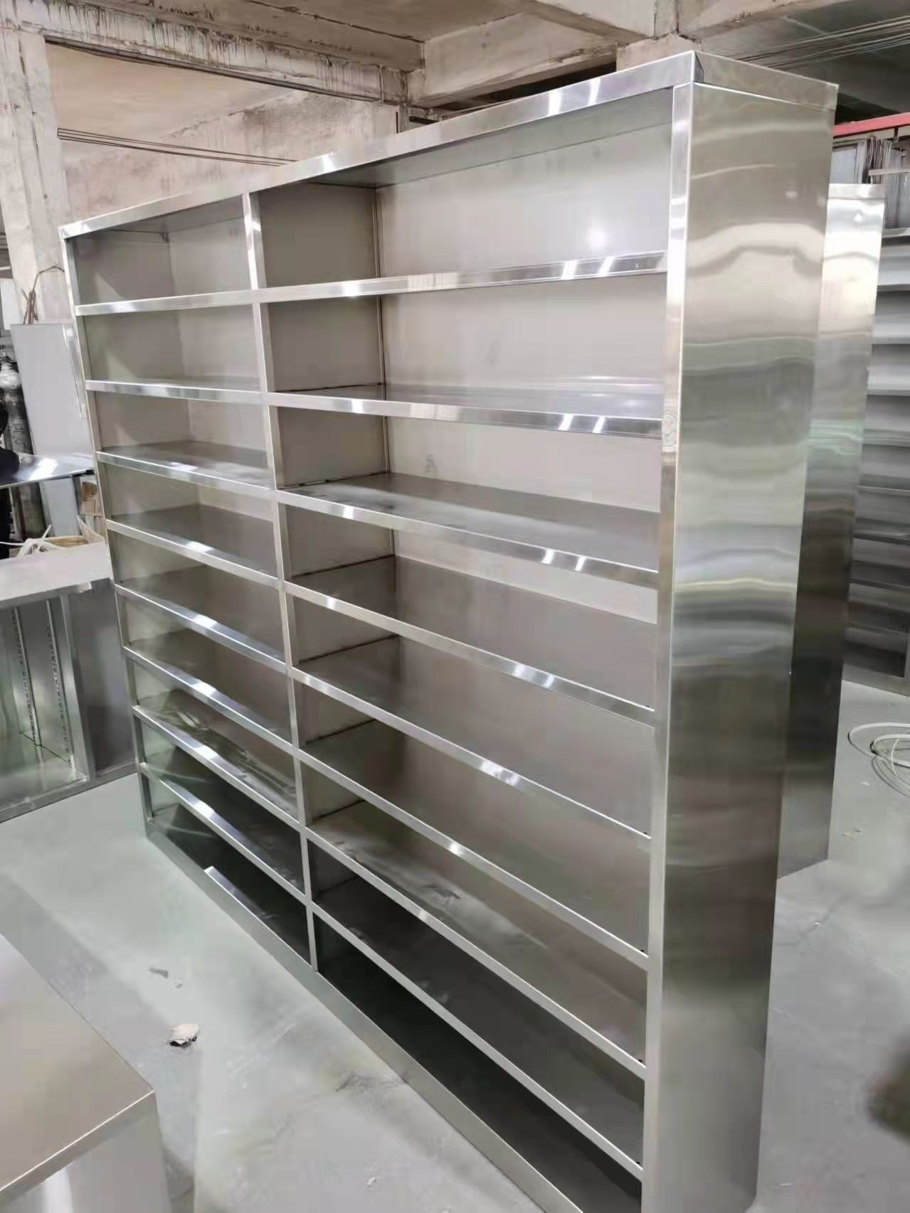 定制304不锈钢员工多层水杯架碗筷收纳柜无尘车间浴室鞋架储物柜