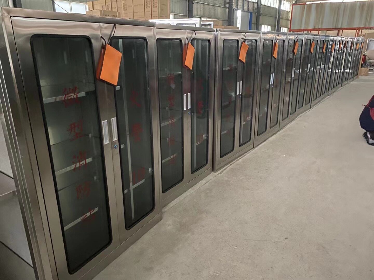 304不锈钢消防装备器材柜室外用微型消防柜消防站应急器材柜定做