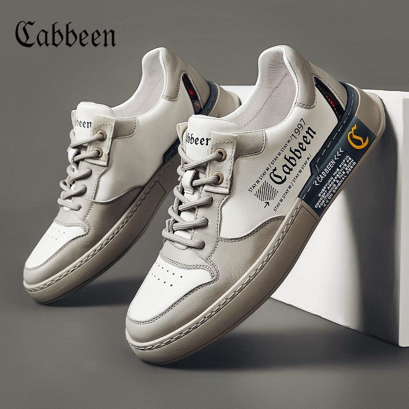 Cabin shoes men's shoes summer breathable 2022 new style men's leather Korean version of casual shoes male tide shoes