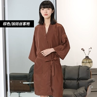 Коричневый скрученный шелк гостевой одежда