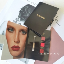 USA TOMFORD TOM FORD TF BLACK PIPE LIPSTICK RED LIPSTICK 04 09 09 THREE COLOURS TEST CARD 1g