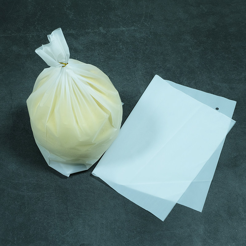 CPE matte grapefruit packaging bag honey pomelo fresh fruit gift inner bag milky white translucent flat pocket wholesale