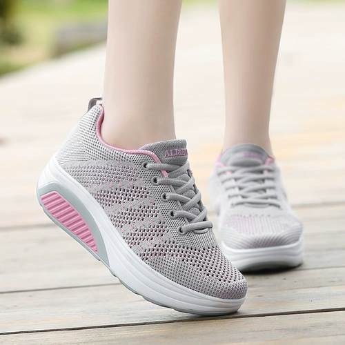 Демисезонная качалка, туфли, танцующая спортивная обувь для матери для отдыха на платформе, учит ходить