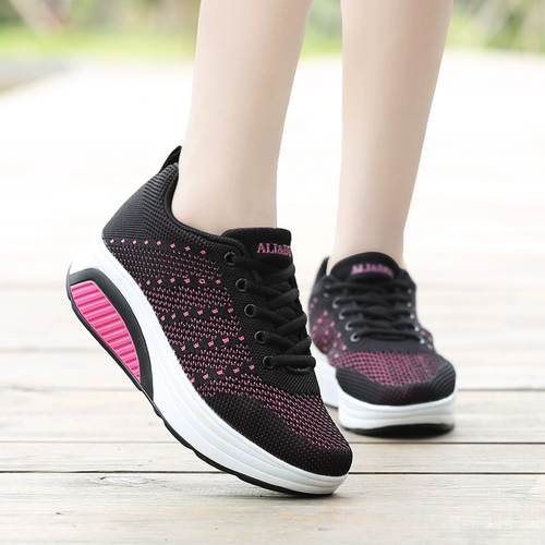 Демисезонная качалка, туфли, танцующая спортивная обувь для матери для отдыха на платформе, учит ходить