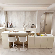 Simple modern home living room sofa back cabinet light luxury slate bar table sideboard integrated design customization