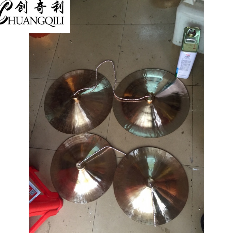 Wuhan Guang cymbals 40cm large cymbals large cymbals large cymbal waist drum cymbals large cymbals large cymbals gongs and cymbals instruments of multiple sizes