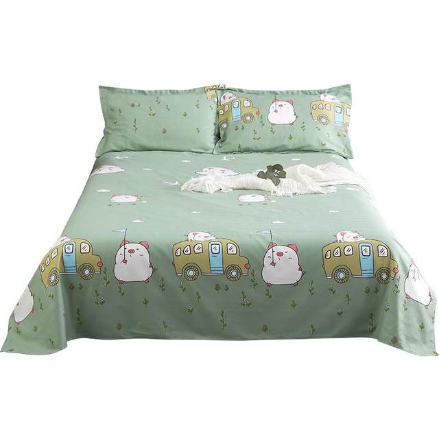 22qr thickened 100 old coarse cloth bed sheet single piece kang single student dormitory single single pillow case three