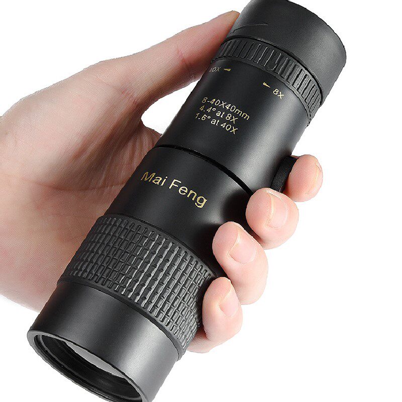 Monocular zoom telescope high-definition 8-40x40 metal low-light night vision concert mobile phone camera outdoor
