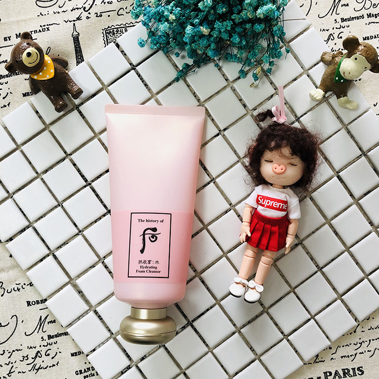 South Korea after gongchen enjoy water yan cleansing milk powder color cleanser hydration refreshing non-tight 180ml