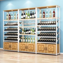 Wine cabinet against Wall Commercial living room 2021 New Wine Rack rack Nordic light luxury style minimalist wine display rack