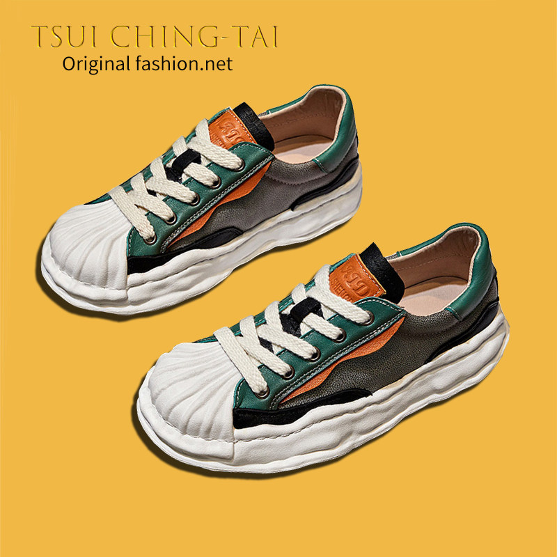 Tsui Ching-Tai ~ 2022 Spring Summer New Dissolved Shoes Women's Collage Sport Breathable Casual 100 Hitch Plate Shoes
