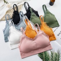 Lingerie Sport Female Han version Breasted Wrap Chest Shock-Proof Bra Coalless without steel ring thin vest