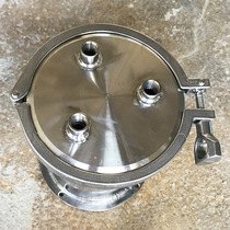 Stainless steel pressure barrel direct supply 1L base with flange dispensing machine pressure tank storage barrel non-standard