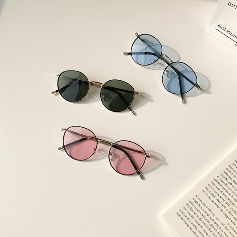 Sun Glasses Lady Ins Street Beats Korean version Tide Fashion Personality Round Face Women's Sunglasses Eyes Tennis Red Tides
