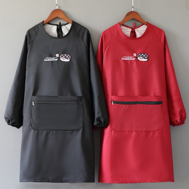 *Pet beautiful work clothes waterproof coat adult barber special apron does not touch the men and women custom LOG