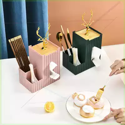 Beishan household light luxury paper tissue box sanitary paper box living room dining room coffee table Nordic simple multifunctional storage box 7