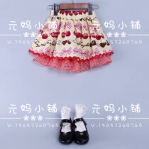 Exploits recommended for 20 years Summer payment ST Female Press Dress Pure Cotton Cherry Full Print Princess Half Body Dress