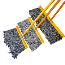 Push Mop Round Head Factory Common Living Room Cotton Thread Absorbent Home School Dust Mop Old Property Mound Wooden Pole